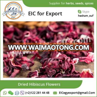 100% Pure Dried Hibiscus Flowers at Wholesale Price